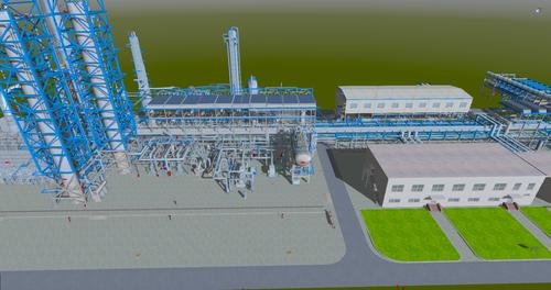 化工厂3d建模/化工3d建模/工业3d建模/工业园3d建模